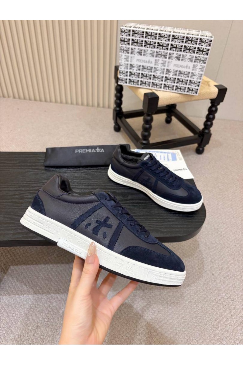 Premiata Комбинированные кроссовки с мехом Bonnie
