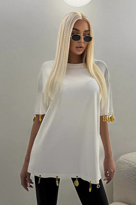 Женская базовая футболка premium - White