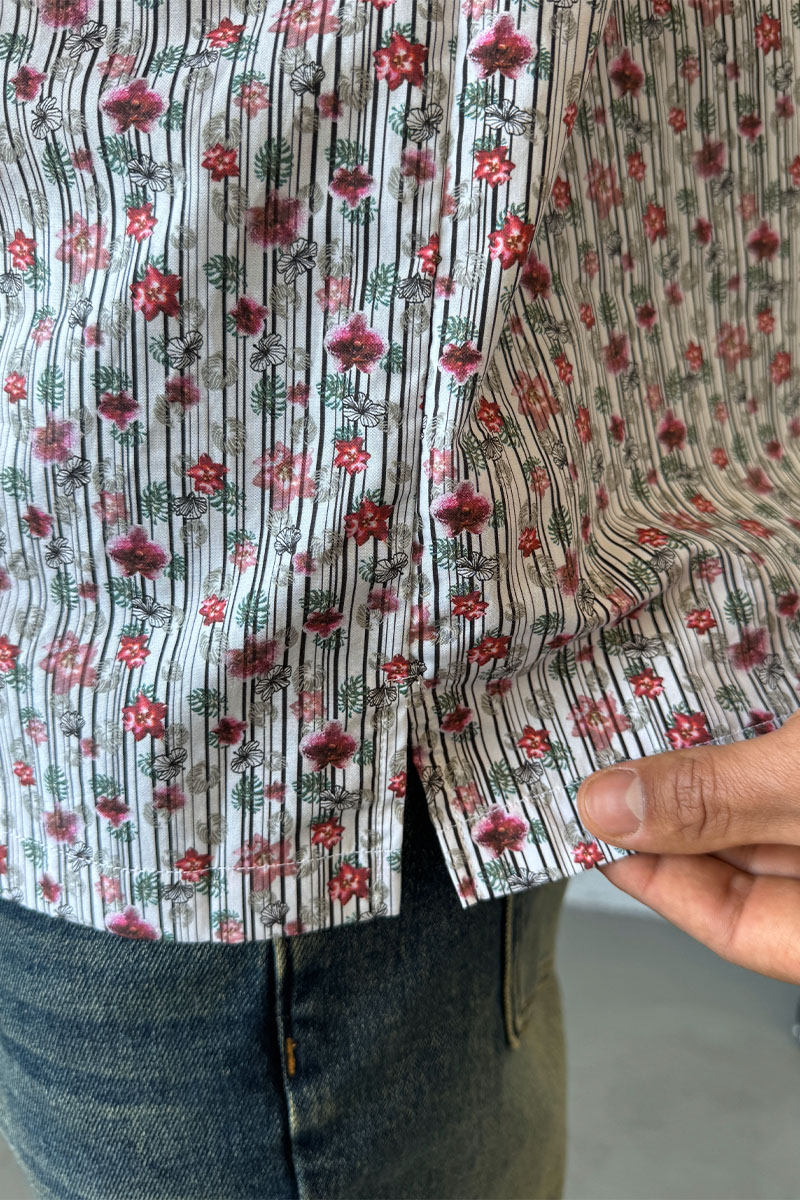 Dоlсе & Gаbbаnа Мужская белая рубашка floral-print 