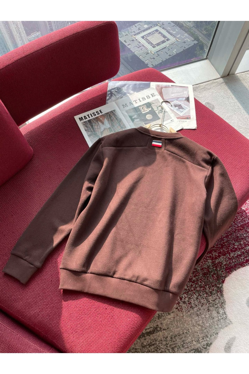 Moncler Мужской свитшот logo-patch - Brown