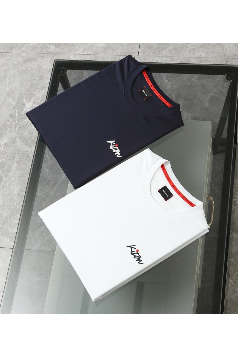 Kiton Мужская белая футболка premium