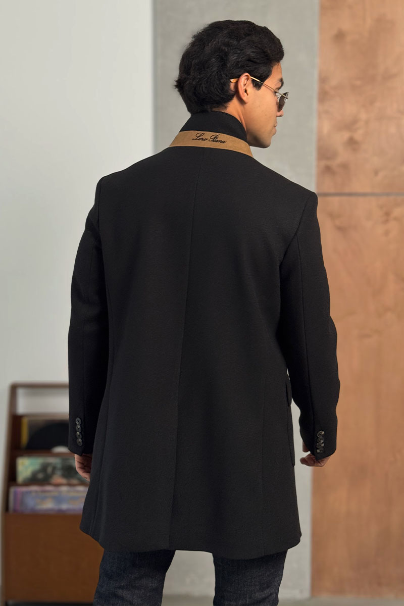 Loro Piana Мужское пальто чёрного цвета