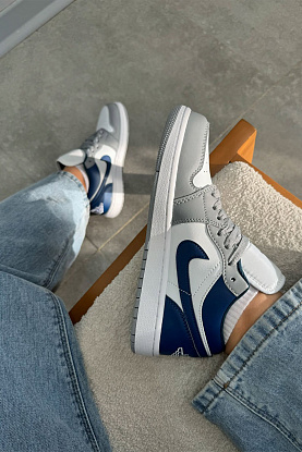 Кроссовки AJ1 Low "Stealth French Blue"