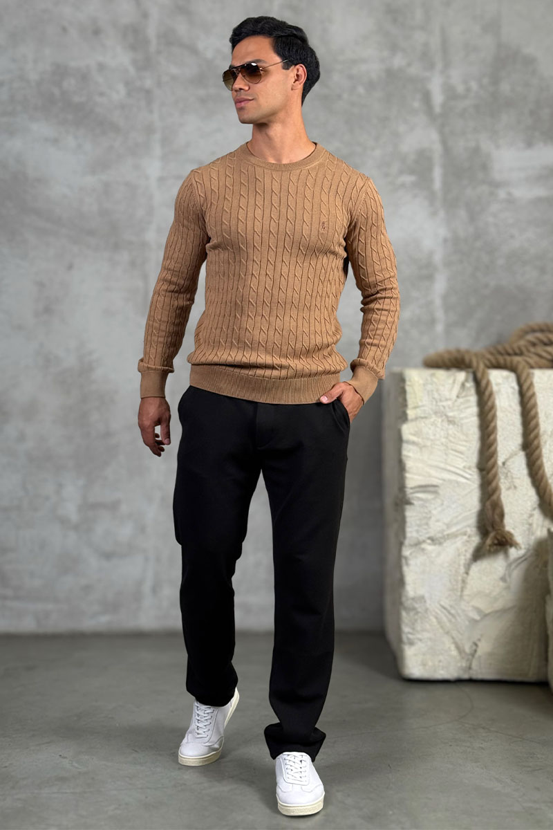 Polo Ralph Lauren Мужской джемпер cable-knit - Brown