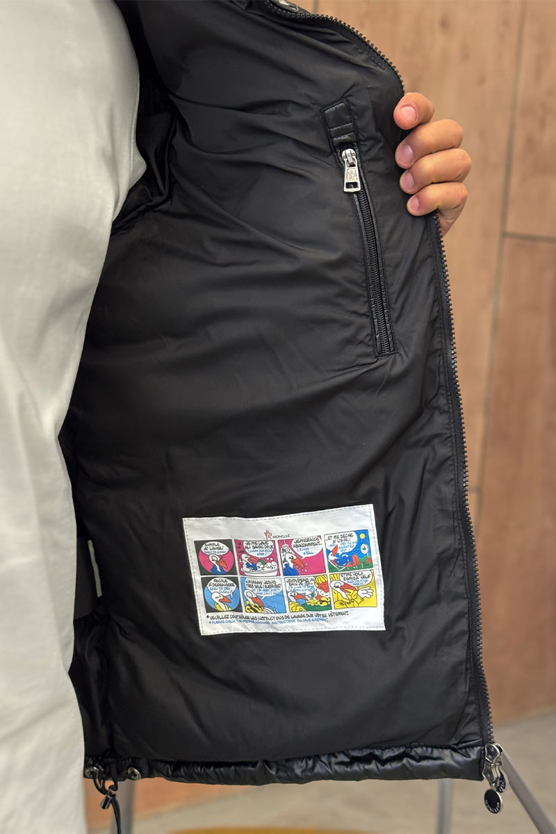 Moncler Мужская куртка с матовым эффектом чёрного цвета Maya Short