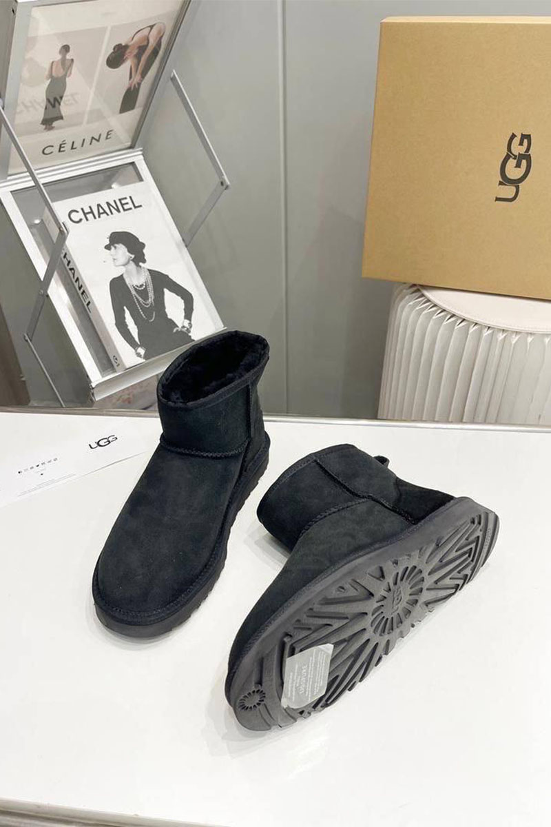 UGG Мужские чёрные ботинки Classic