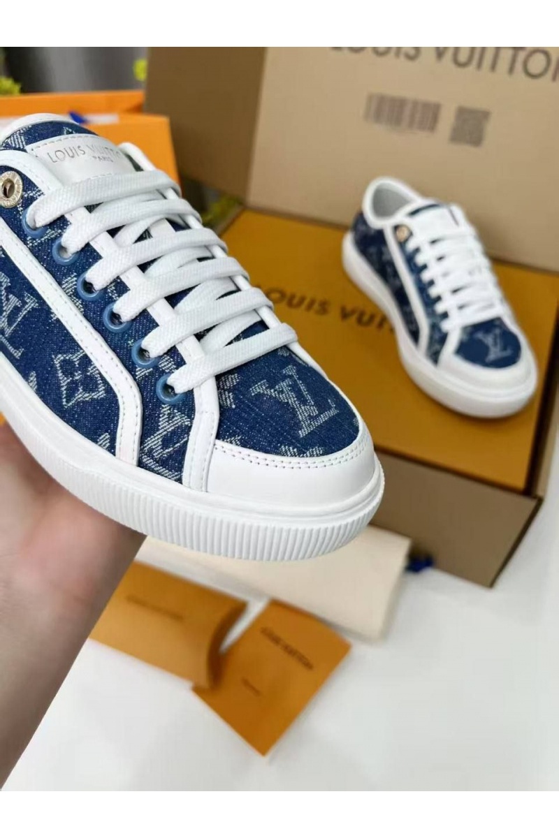 Lоuis Vuittоn Женские комбинированные кеды Premium - Blue