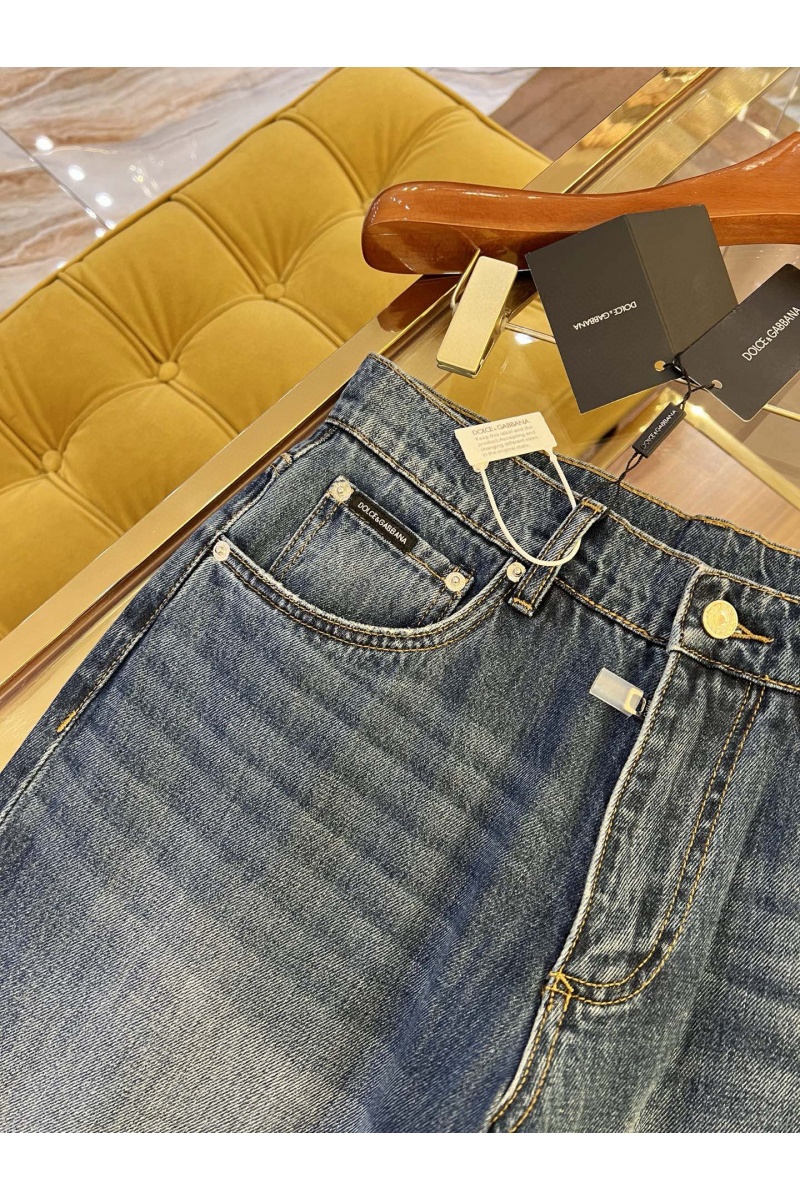 Dоlсе & Gаbbаnа Мужские синие джинсы classic fit Premium