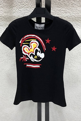 Женская футболка "Mickey" - Black