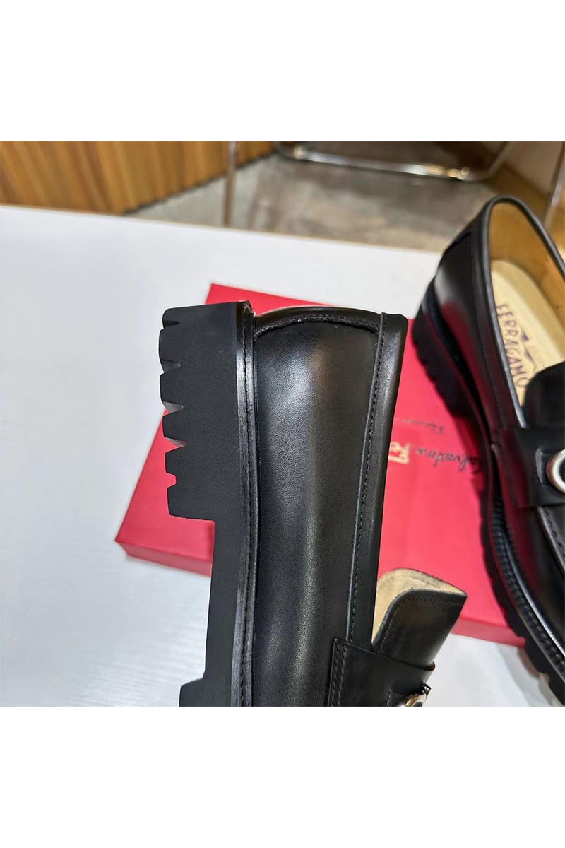 Salvatore Ferragamo Мужские кожаные лоферы 