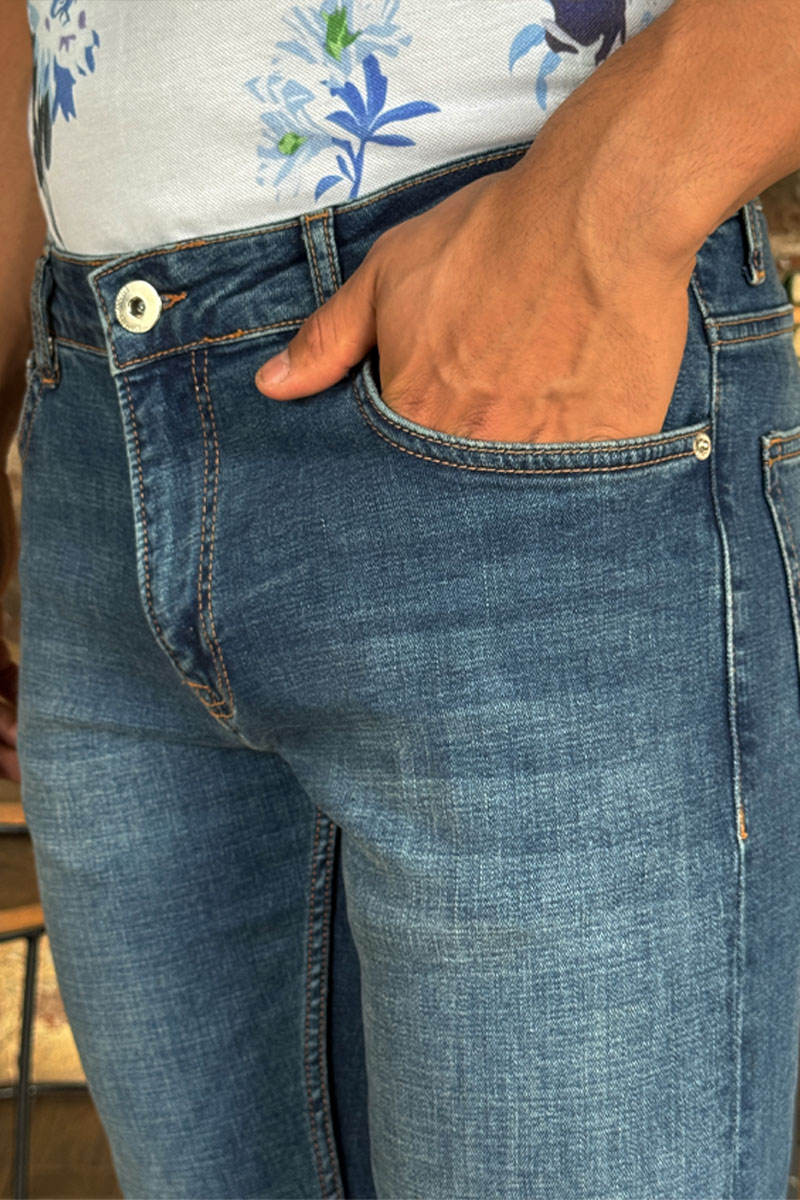 Emporio Armani EA7 Мужские синие джинсы 