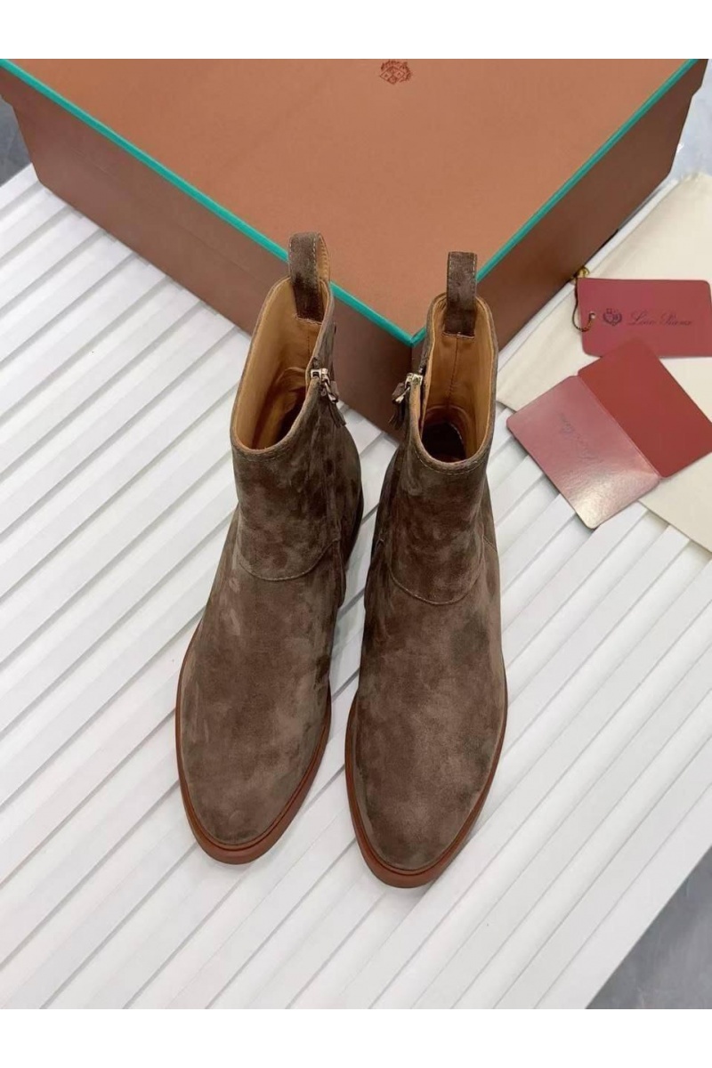 Loro Piana Женские замшевые сапоги premium