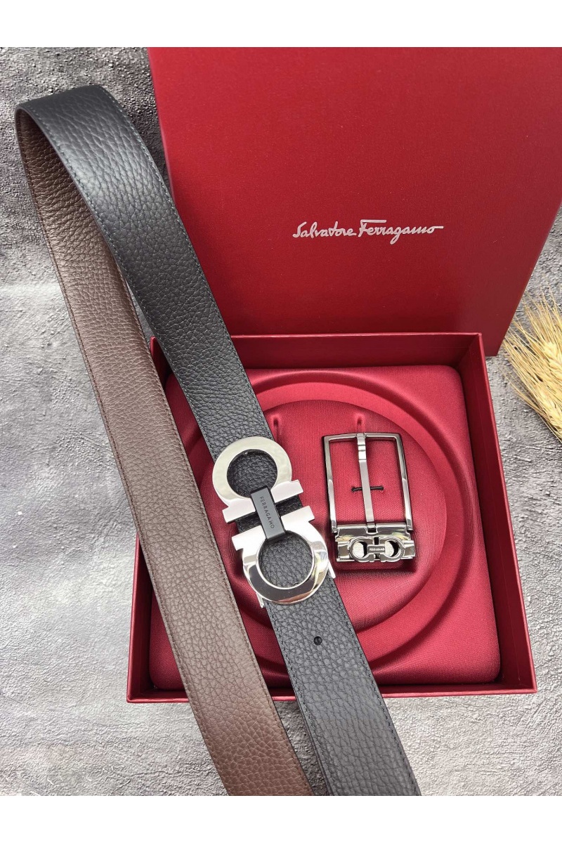 Salvatore Ferragamo Кожаный ремень premium