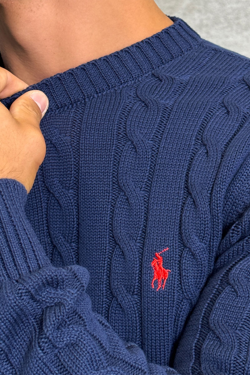 Polo Ralph Lauren Мужской свитер cable-knit - Navy