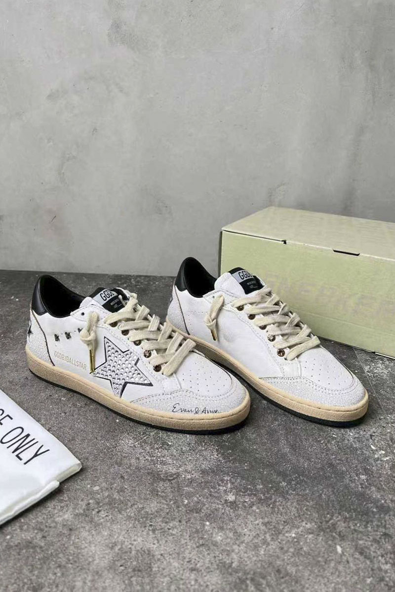 Designer Clothing Женские кожаные кроссовки Golden Goose Ball Star premium
