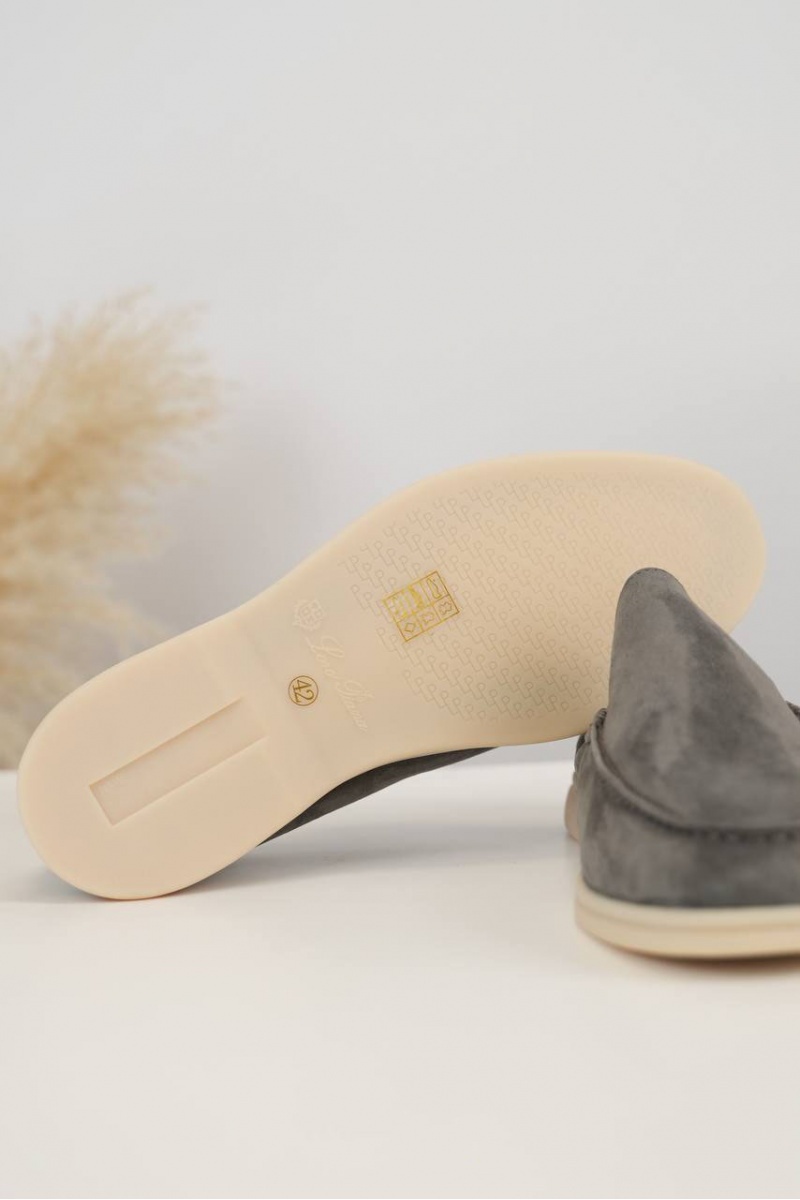 Loro Piana Мужские замшевые лоферы Summer Walk