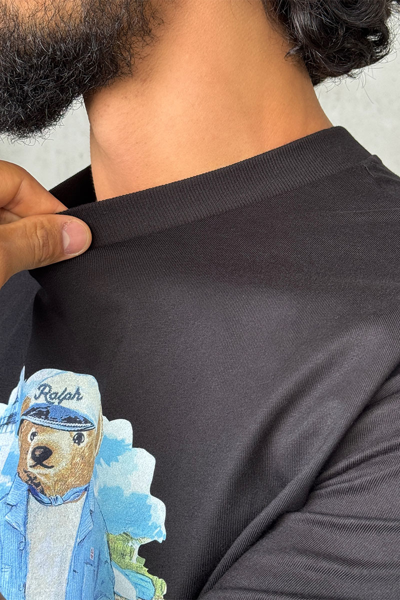 Polo Ralph Lauren Мужская чёрная футболка "Bear"