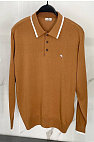 Поло с длинным рукавом Pegaso logo - Brown 