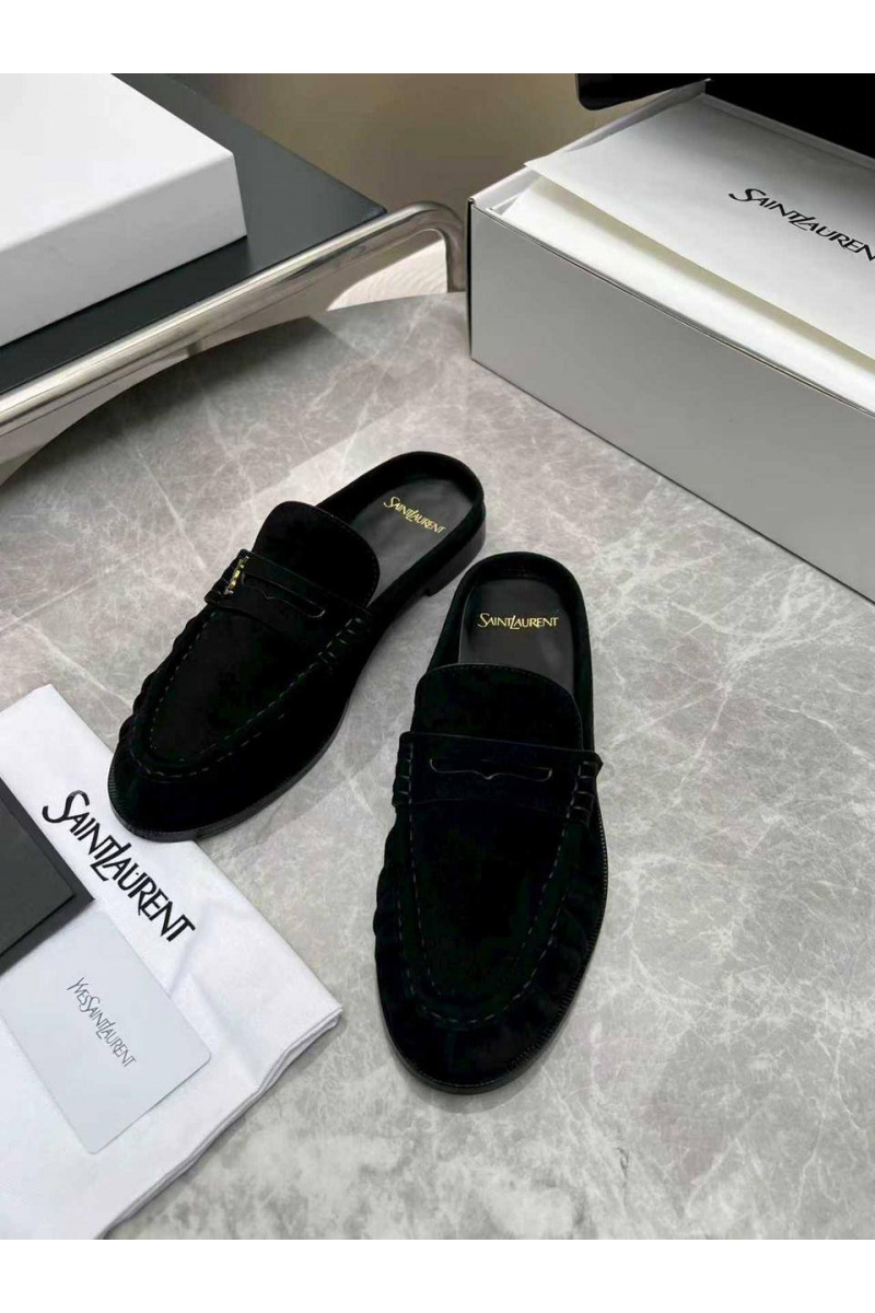 Yves Saint Laurent Женские замшевые мюли premium