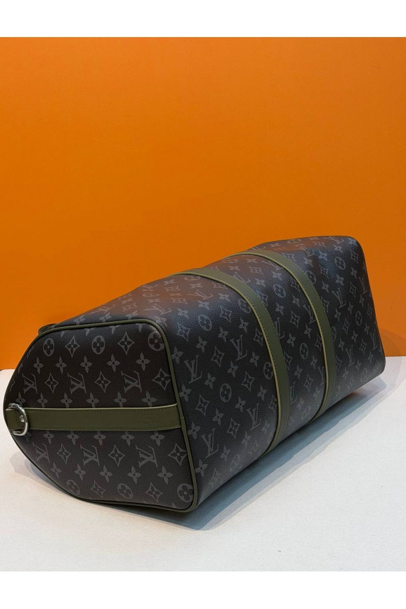 Lоuis Vuittоn Кожаная дорожная сумка Keepall Bandouliere premium 50x28x22 см
