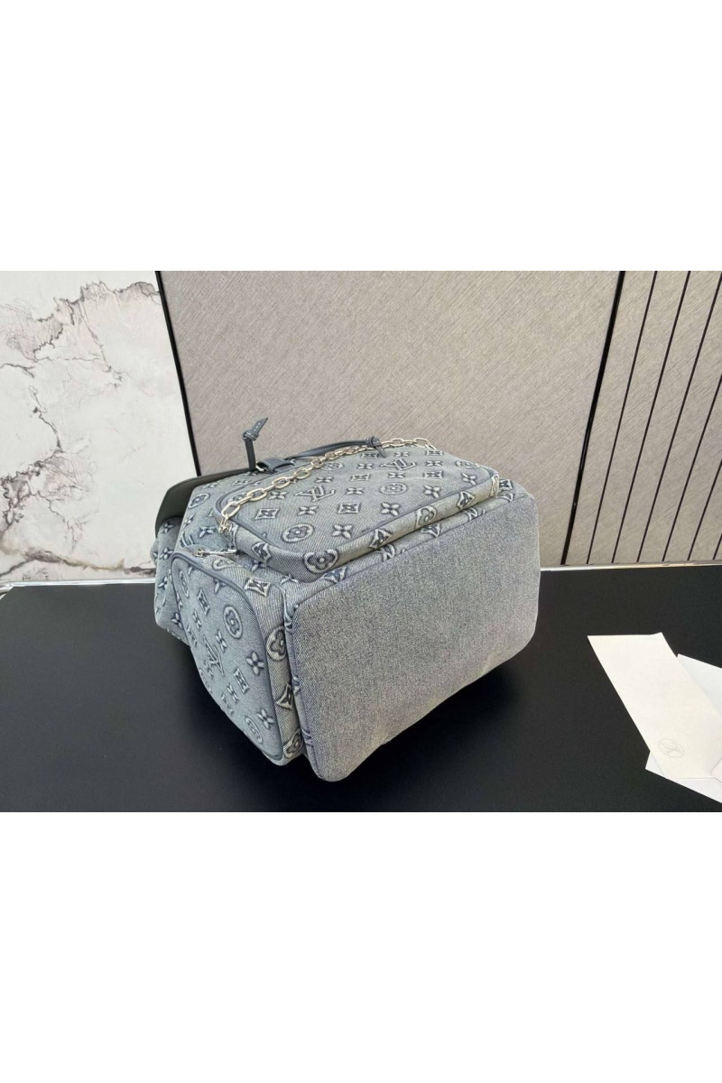 Lоuis Vuittоn Джинсовый рюкзак Montsouris 40x37 см