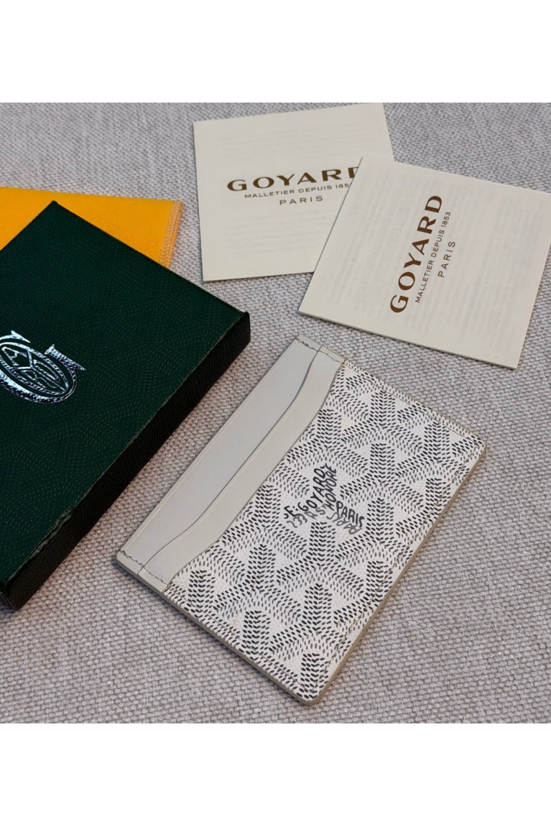 Designer Clothing Кожаный кардхолдер Goyard Saint Sulpice premium 10.5x7 см