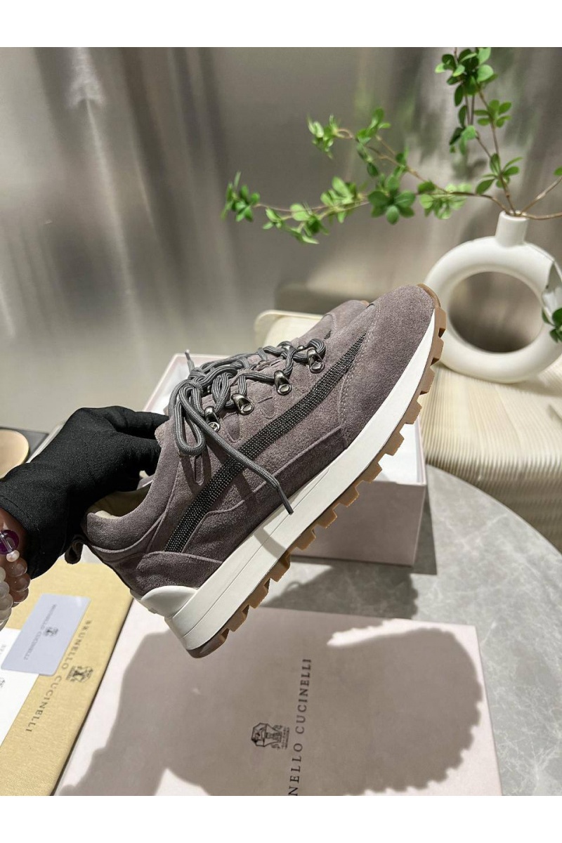 Designer Женские замшевые кроссовки Monili Premium - Grey