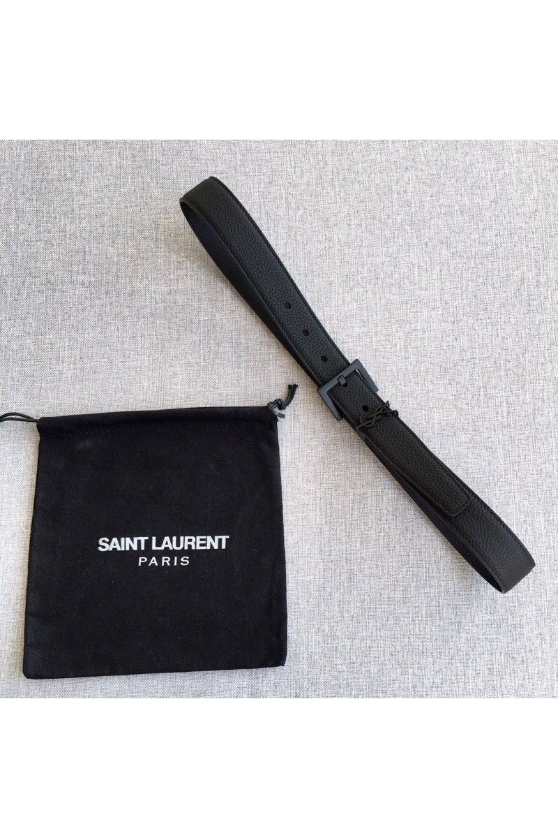 Yves Saint Laurent Кожаный ремень Cassandre (ширина 2 / 3 см)