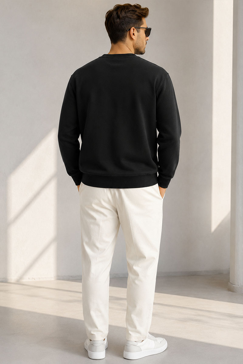 Designer Мужской чёрный свитшот 