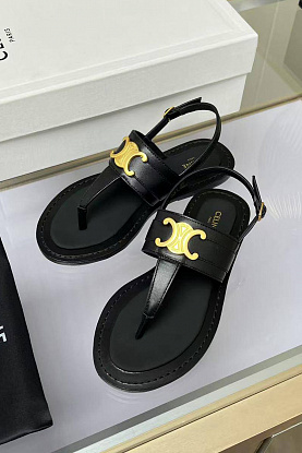 Женские кожаные сандалии Premium - Black