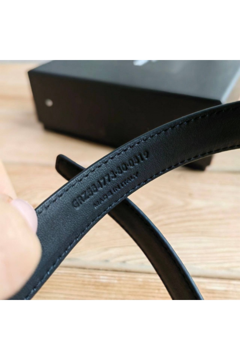 Yves Saint Laurent Кожаный ремень (ширина 2 см)