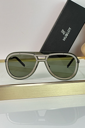 Солнцезащитные очки Hublot Polarised - Silver / Green