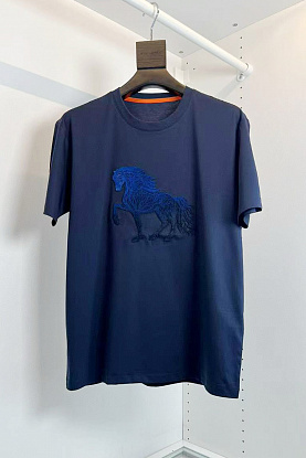 Мужская футболка horse logo - Navy