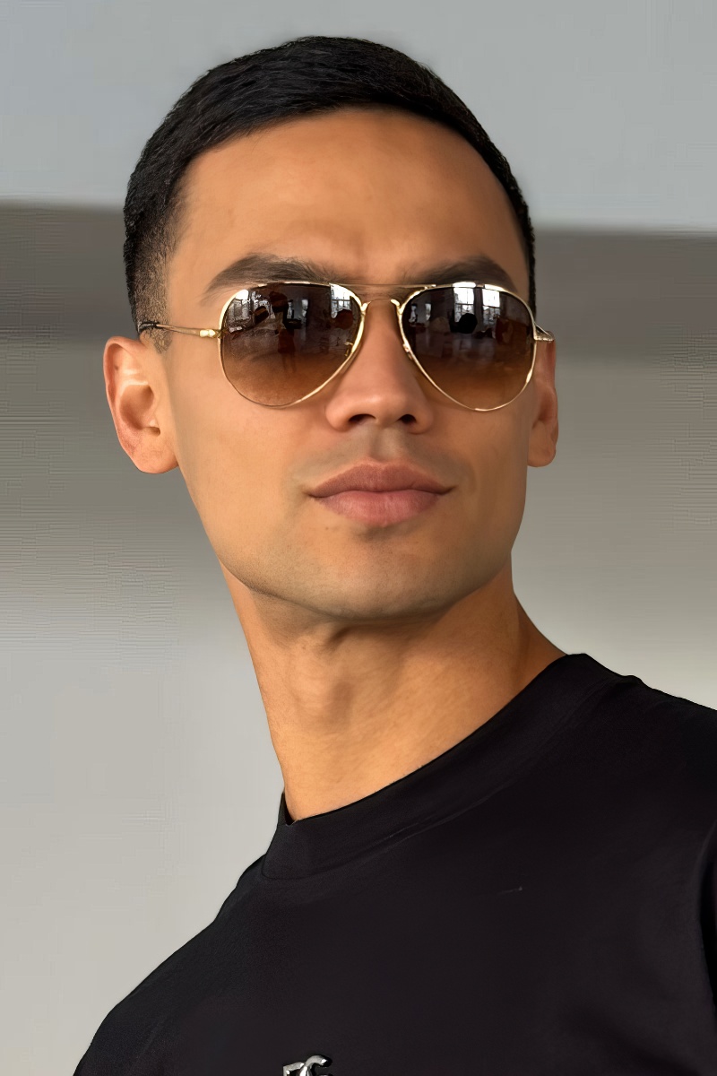 Ray Ban Солнцезащитные очки Aviator Large Metal - Brown