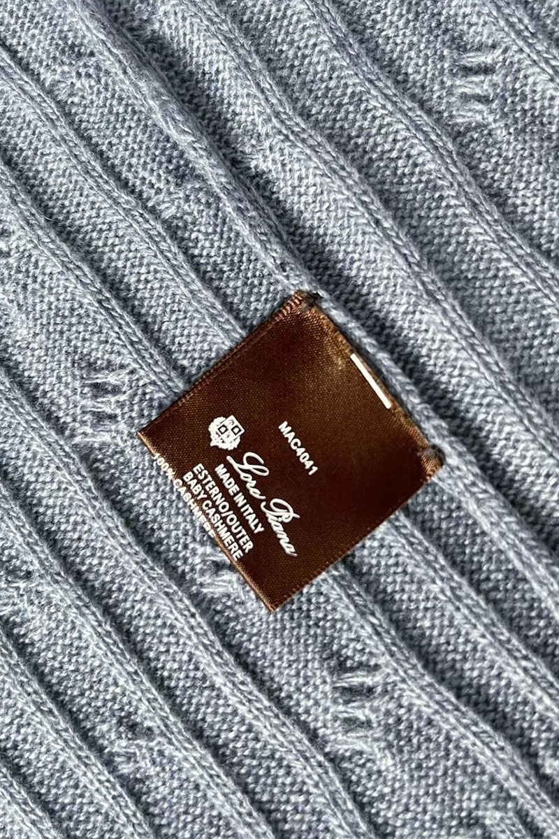 Loro Piana Кашемировый свитер Premium zip-up - Grey