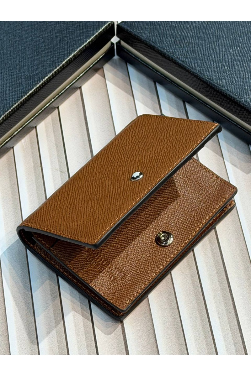 Montblanc Кожаный кошелёк Continental Sartorial premium 12x9.5x2 см