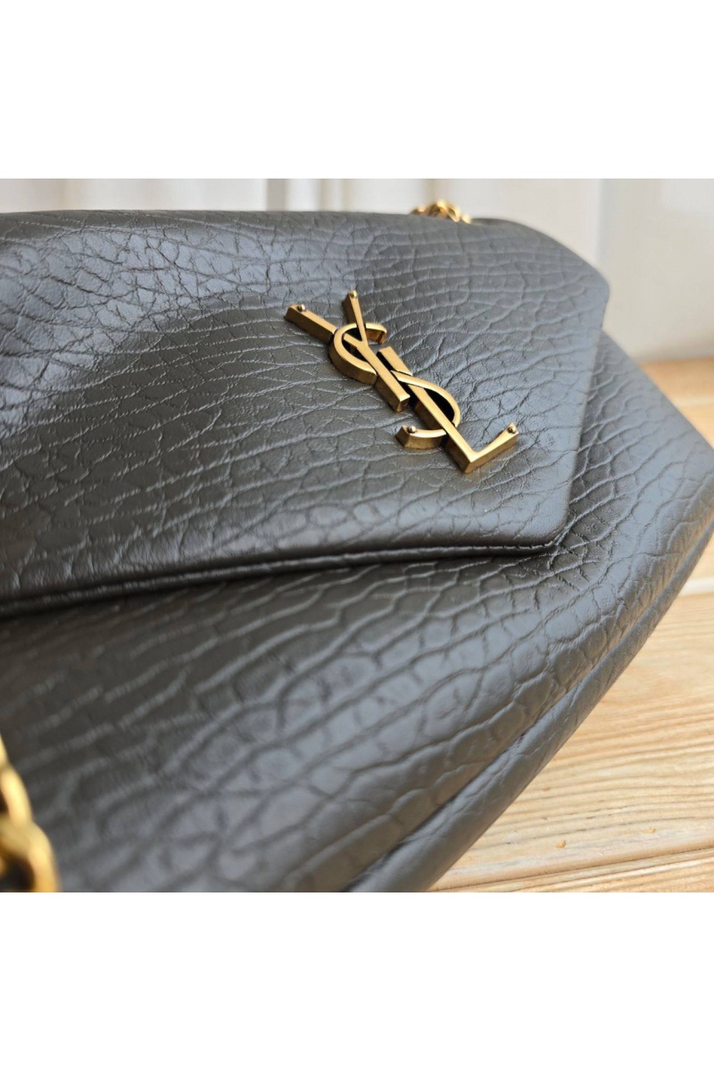 Yves Saint Laurent Кожаная сумка Calypso 27x13 см