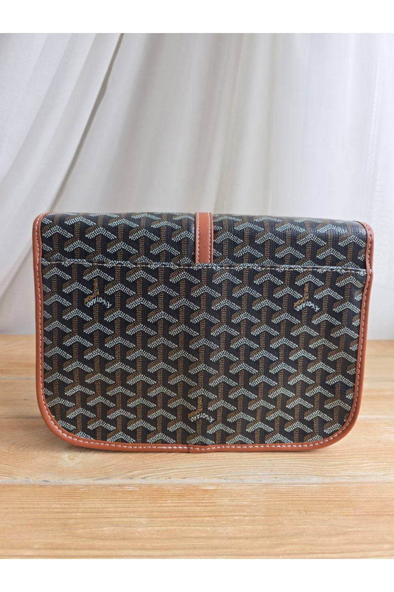 Designer Clothing Кожаная сумка Goyard Belvedere MM 27x21 см