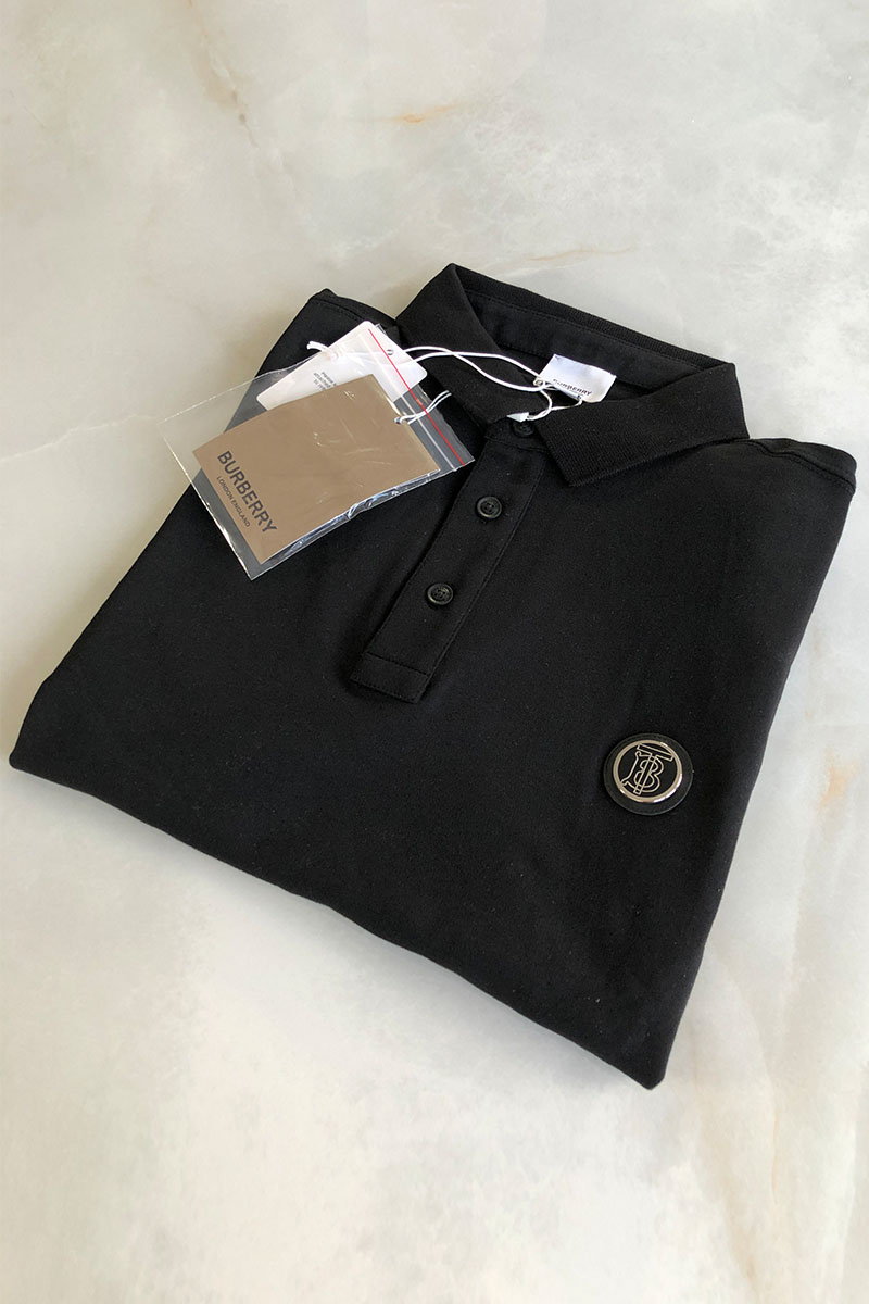Burberry Мужское поло TB - Black
