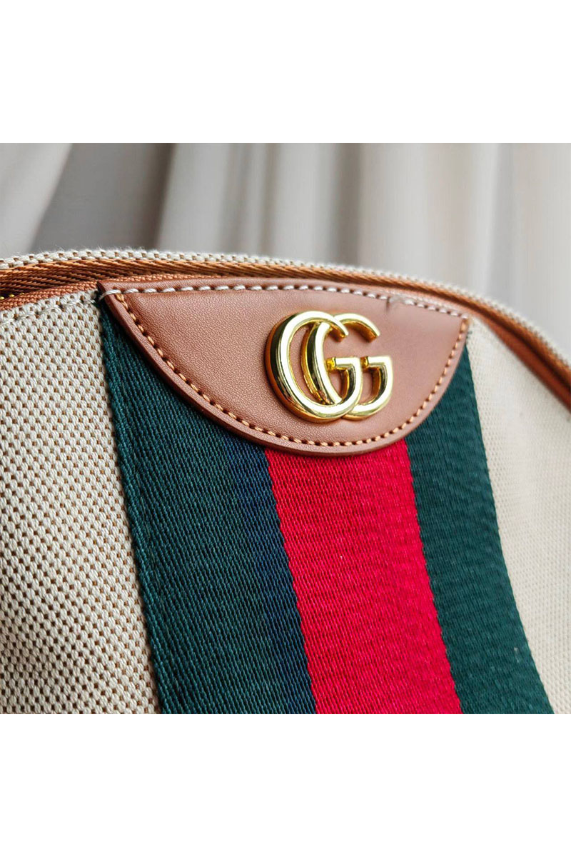 Gucci Женский текстильный рюкзак Interlocking G 40x32 см