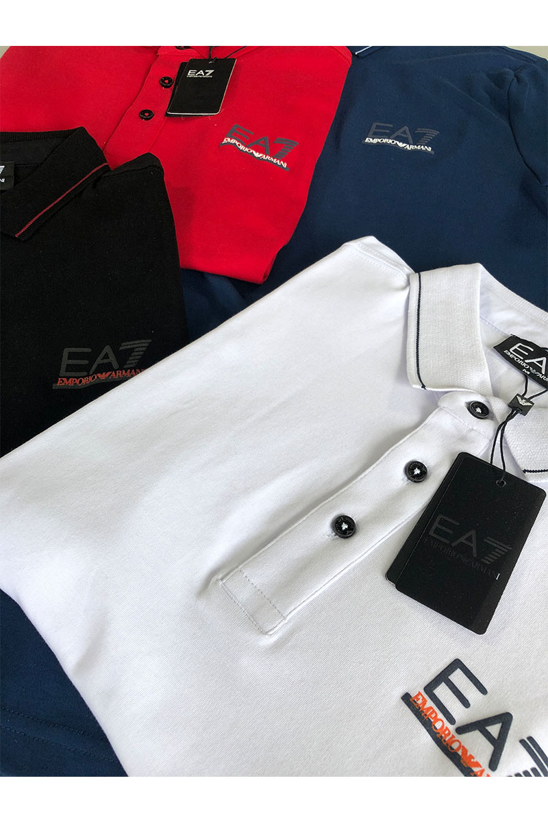 Emporio Armani EA7 Мужское красное поло