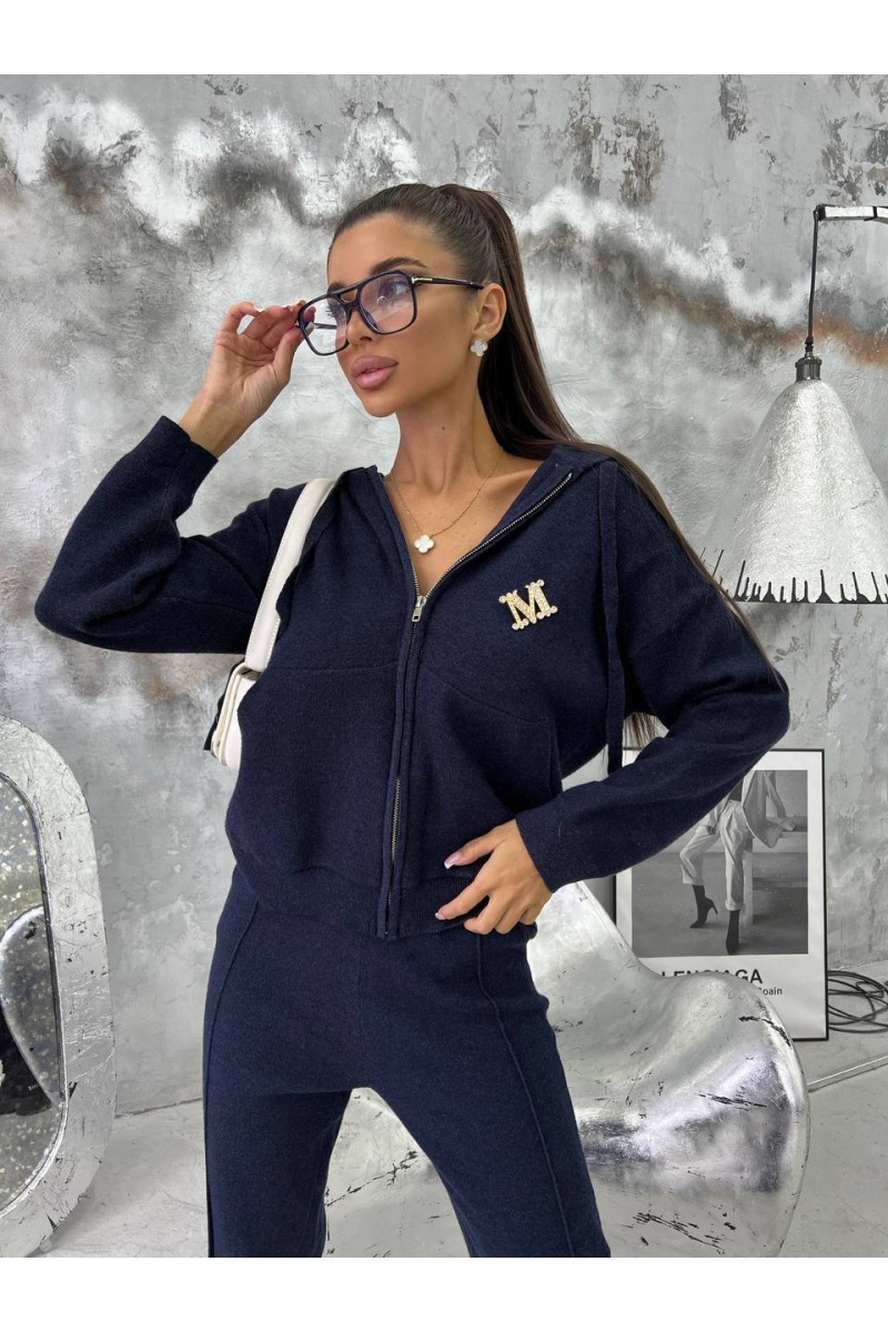 Designer Clothing Женский cиний костюм Max Mara