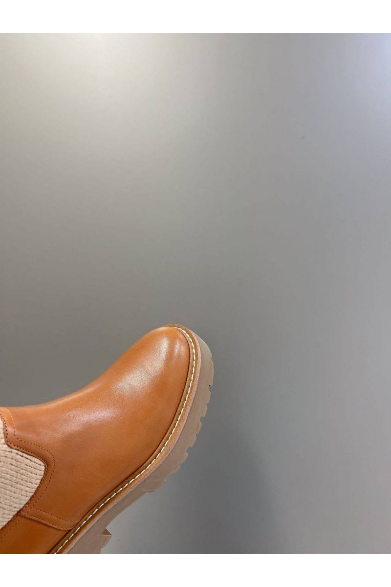 Celine Женские комбинированные сапоги Premium - Brown