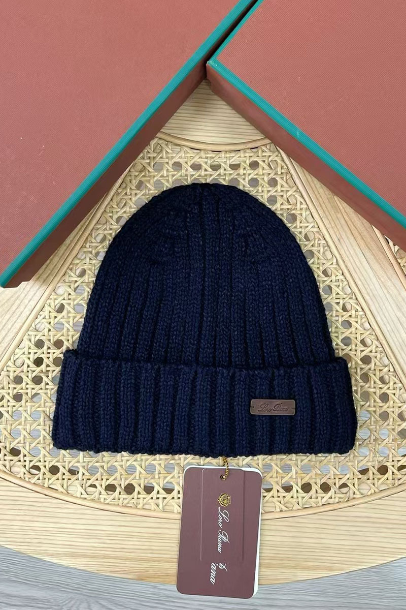 Loro Piana Мужская шапка Niseko Premium - Navy 