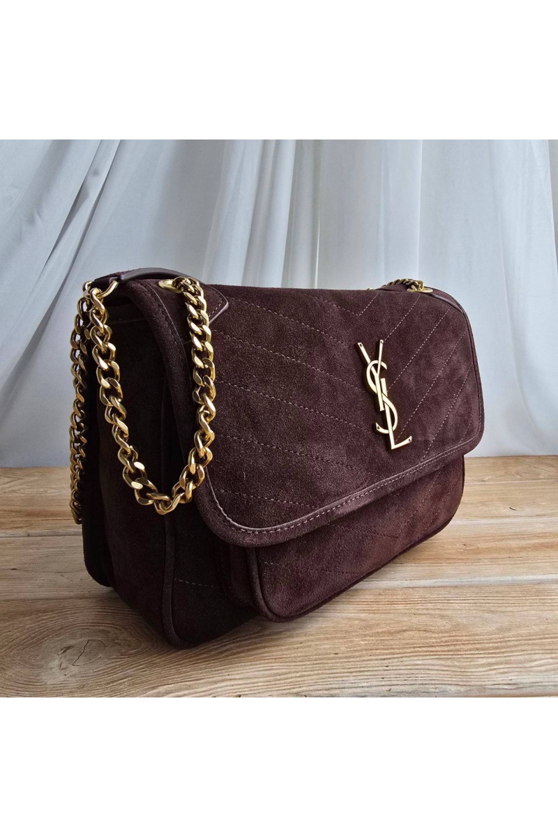 Yves Saint Laurent Замшевая сумка 22x15 см