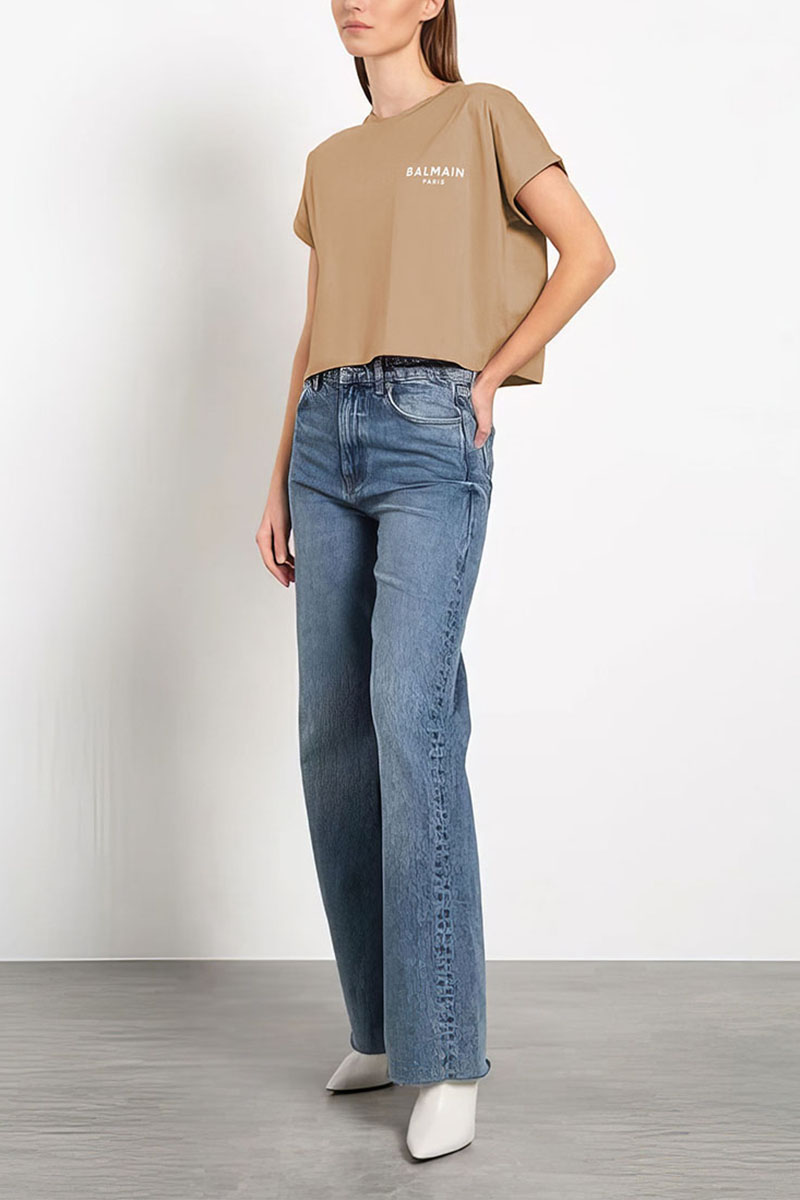 Balmain Женская футболка Paris - Beige