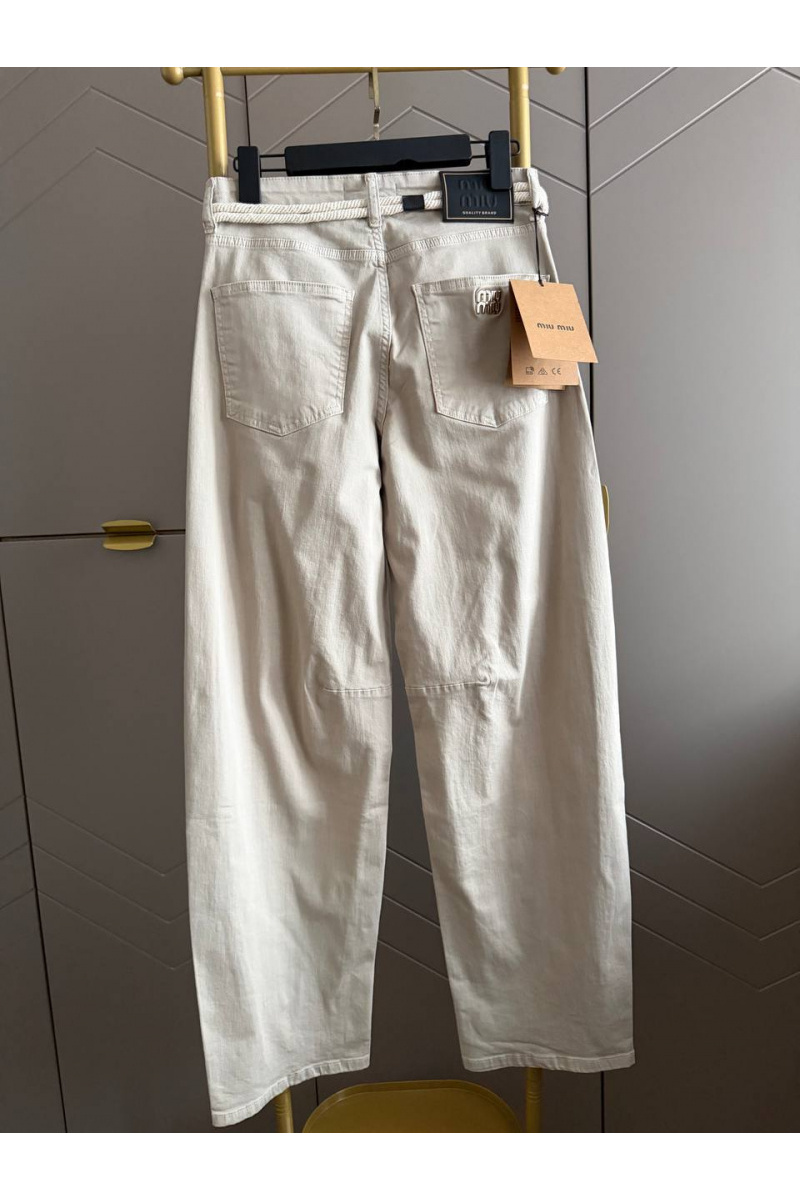 MIU MIU Женские прямые джинсы premium