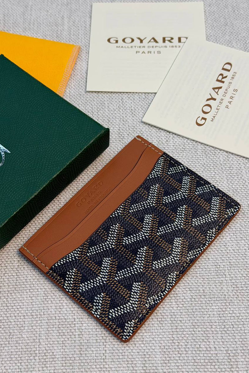 Designer Clothing Кожаный кардхолдер Goyard Saint Sulpice premium 10.5x7 см