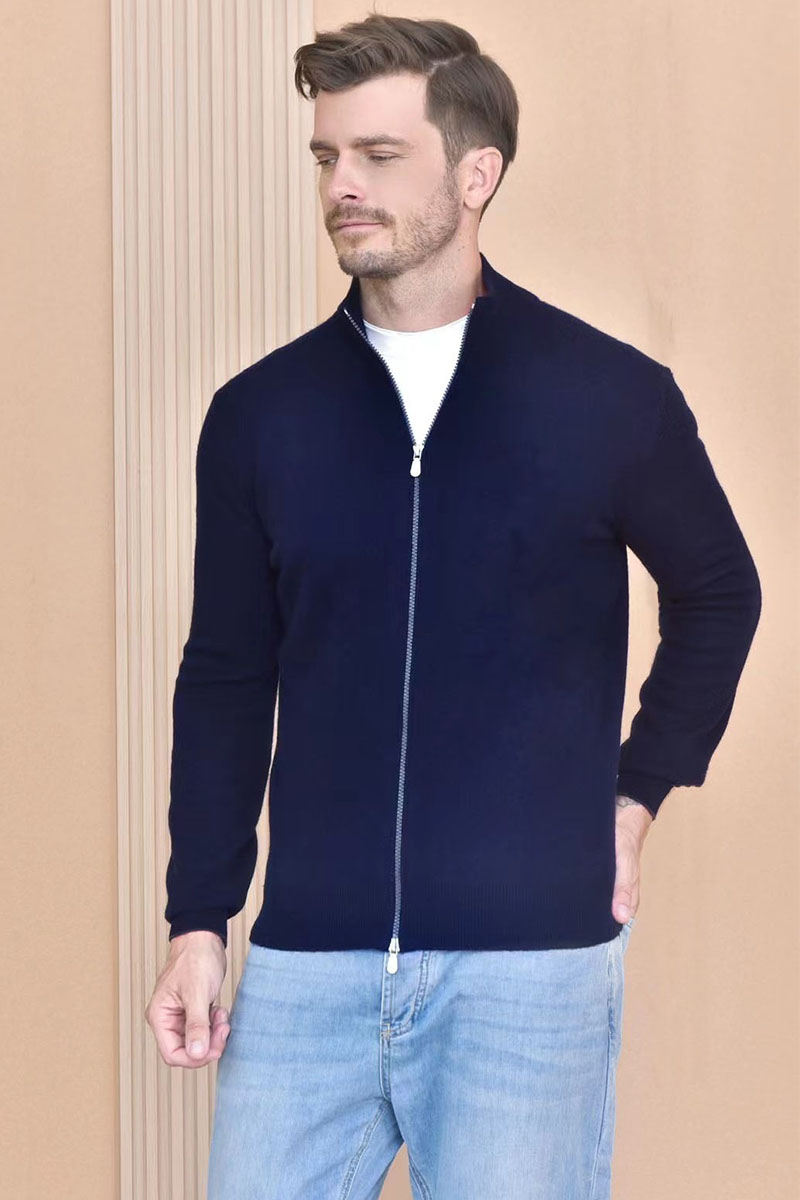Designer Кашемировый свитер Premium - Dark Blue