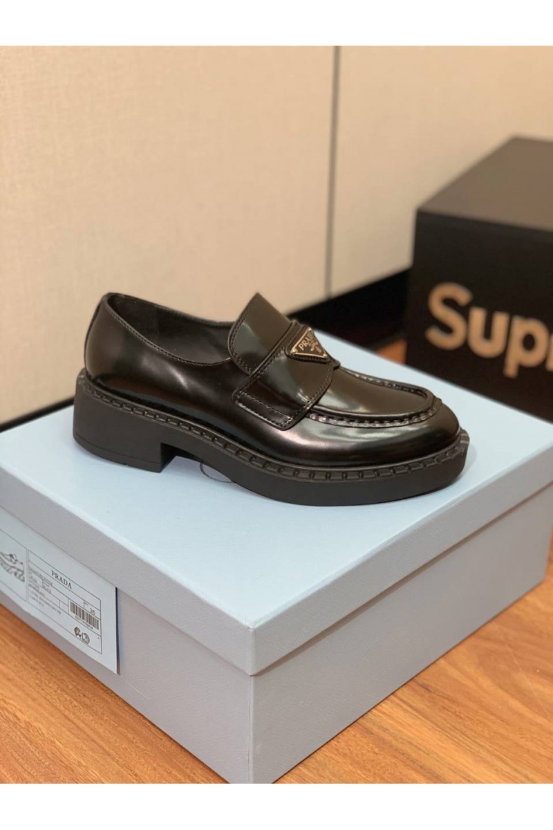 Prada Женские кожаные лоферы premium